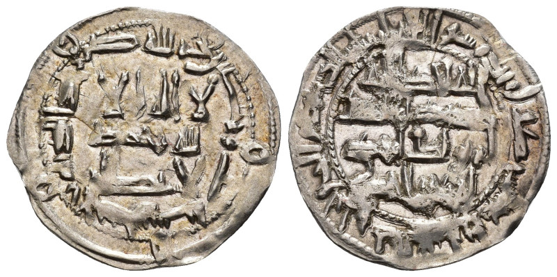 EMIRATO. AL-HAKAM I (796-821).Dírham. Al-Andalus. 206 H. AR 2,68 g. 26 mm. V-120...