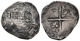 FELIPE III. 4 reales. 1611. Valladolid. H. AR 13,34 g. 32,1 mm. AC-864. Vanos. MBC.