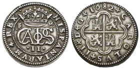 CARLOS II. 2 reales. 1682. Segovia. M. AR 6,64 g. 26,4 mm. AC-442. MBC+.