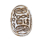 ARQUEOLOGÍA. EGIPTO. II Período Intermedio. Escarabeo (1782-1570 a.C.). Fayenza. Altura 1,4 cm. Ex colección Mustaki (Reino Unido;2000).