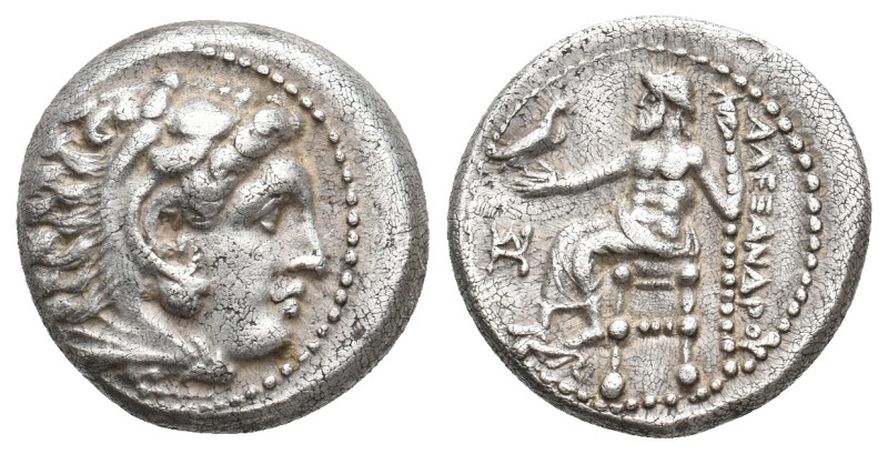 KINGS OF MACEDON. Alexander III 'the Great' (336-323 BC). Drachm. 4.25 gr 16.3 m...