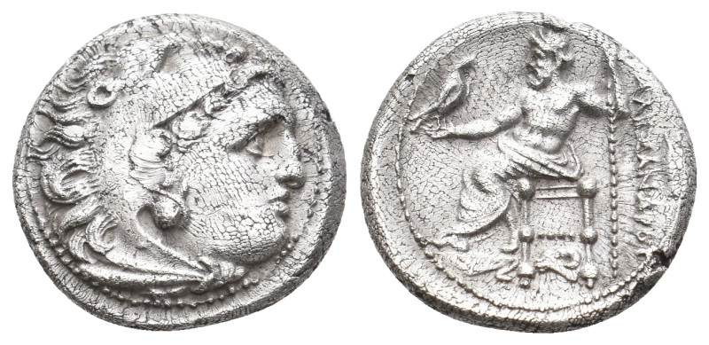 KINGS OF MACEDON. Alexander III 'the Great' (336-323 BC). Drachm. 4.15g 17.3m