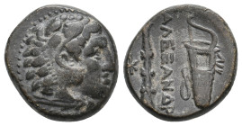 KINGS OF MACEDON. Alexander III 'the Great' (336-323 BC). Ae. 6.67g 17.7m