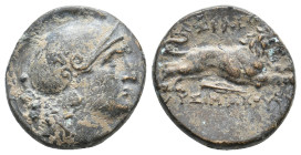 KINGS OF THRACE (Macedonian). Lysimacheia. Lysimachos (305-281 BC). Ae.4.8g 18.4m