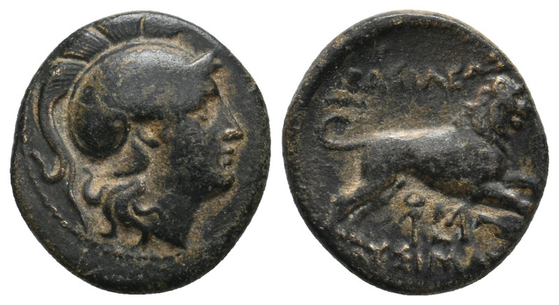 KINGS OF THRACE (Macedonian). Lysimacheia. Lysimachos (305-281 BC). Ae.4.69g 19....