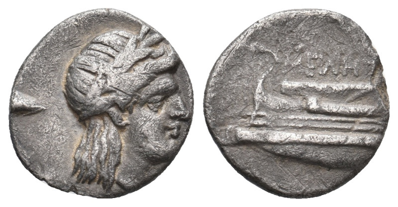 BITHYNIA. Kios. Miletos, magistrate. (Circa 350-300 BC). AR Hemidrachm.1.62g 14....