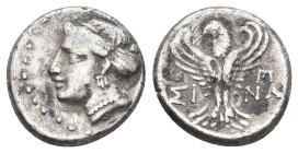 PAPHLAGONIA. Sinope. (Circa 3rd BC). AR Hemidrachm. 2.83g 14.6m