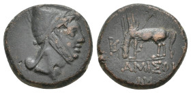 PONTOS Amisos. Time of Mithradates VI Eupator (Circa 100-95 or 80-70 BC). AE.11.77g 23.2m