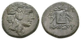 PONTOS. Amisos. Time of Mithradates VI Eupator (Circa 105-90 or 90-85 BC). Ae.7.93g 20.7m