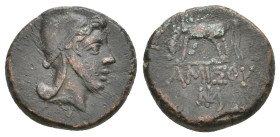 PONTOS Amisos. Time of Mithradates VI Eupator (Circa 100-95 or 80-70 BC). AE.11.92g 23.8m
