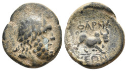 PONTOS. Pharnakeia. 2nd century BC.7.86g 21.1m
Obv: Laureate head of Zeus to right.
Rev. ΦΑΡΝΑ/ΚΕΩΝ Zebus bull standing to right on ground line.
RG 3....