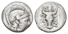 TROAS. Assos. (Circa 4th-mid 3rd century BC.) AR Drachm. 2.48g 15m