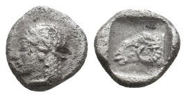 TROAS, Kebren. (5th century BC). AR Obol.1.21g 9.8m