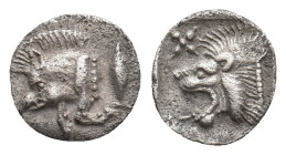 MYSIA. Kyzikos. (Circa 450-400 BC). AR Obol.0.38g 8.6m