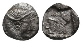 MYSIA. Lampsakos. (4th-3rd centuries BC). AR Diobol. 1.07g 9.6m