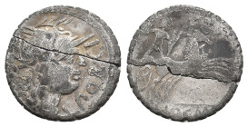 P. PORCIUS LICINIUS (118 BC). Denarius. 3g 17.8m