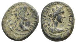 PHRYGIA. Aezanis. Germanicus with Agrippina I (Died 19 and 33, respectively). Ae. 3.93g 17.5m