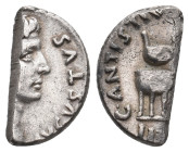 AUGUSTUS (27 BC-14 AD). Denarius. Rome. 2.01g 16.3m