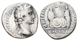 AUGUSTUS, 27 BC - AD 14. AR, Denarius. Lugdunum.3.61g 17.2m