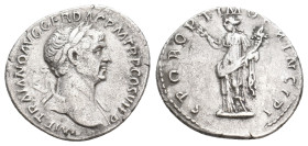 TRAJAN, 98-117 AD. AR, Denarius. Rome.3.21g 19.5m