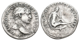 TRAJAN (98-117 AD). AR, Denarius. Rome. 3.11g 18.2m