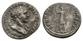 TRAJAN, 98-117 AD. AR, Denarius. Rome. 3.18g 18.3m