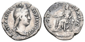 SABINA Augusta, 128-137 AD. AR, Denarius. Rome.3.03g 18.3m