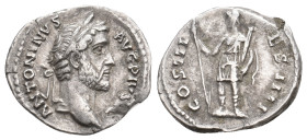 ANTONINUS PIUS (138-161). Denarius. Rome.3.31g 18.60m.l