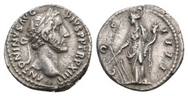 Antoninus Pius, 138-161 AD. AR, Denarius. Rome. 3.17g 17.7m