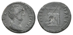 DIVA FAUSTINA I (Died 140/1). Sestertius. Rome. 3.52g 22.1m