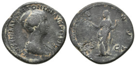 FAUSTINA II (Augusta, 147-176). Sestertius. Rome. 23.06g 34.8m