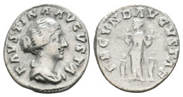 FAUSTINA II (147-176). Denarius. Rome. 3.34g 17.5m