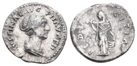FAUSTINA II, 147-175 AD. AR, Denarius. Rome. 3.04g 18.9m