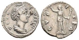 DIVA FAUSTINA II Augusta, 147-175 AD. Denarius. Rome.3.32g 19m.l