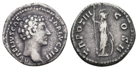 MARCUS AURELIUS, 161-180 AD. AR, Denarius. Rome. 3.09g 18.2m