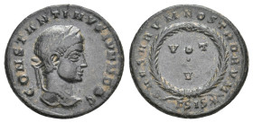 CONSTANTINE II Caesar, 316-337 AD. Follis. Siscia. 3.08g 19.1m