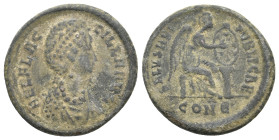 AELIA FLACCILLA (wife of Theodosius I), 379-383 AD. AE, Follis.Constantinople. 5.7g 23.5m