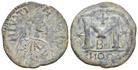 Justin I (517-527 AD). Follis. Constantinople. 10.21g 29.1m