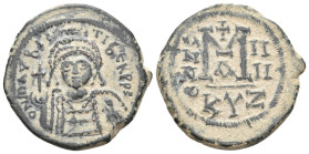 Marius Tiberius (582-602) Follis. Kyzikos. 12.27g 29.5m