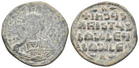 Anonymous Folles. Class A2. Atributed to Basil II and Constantine VIII (976- 1025) Follis. Constantinople. 13.14g 31.5m