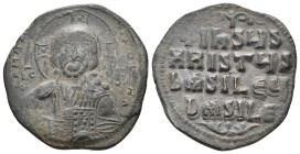 Anonymous Folles. Class A2. Atributed to Basil II and Constantine VIII (976- 1025) Follis. Constantinople.11.94g 32m