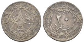 Ottoman Empire. Mehmed V. 20 Para. 1327. 3.96g 21.2m