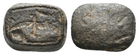 PB Byzantine lead seal.  Condition: Very Good.
Weight: 5.88 g.
Diameter: 16.4 mm.
