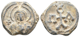 PB Roman Bronze seal. Condition: Very Good.
Weight: 10.43 g.
Diameter: 22.0 mm