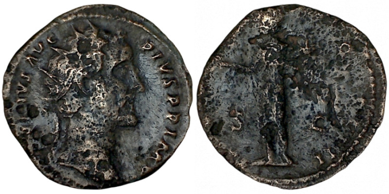 ANTONINUS PIUS. Dupondius. Rome.
Date Range: AD 145 - AD 161

RIC III Antonin...