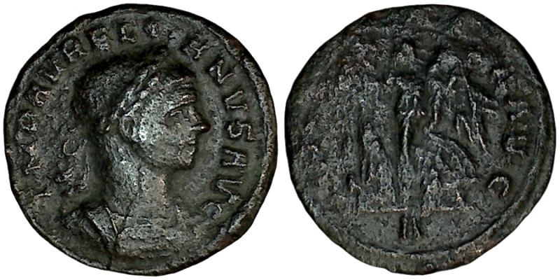 AURELIAN. Denarius. Rome.
Date Range: AD 270 - AD 275

RIC V Aurelian 73

O...
