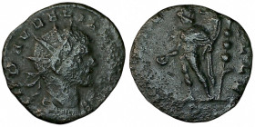 AURELIAN. Antoninianus. Mediolanum.
Date Range: AD 270 - AD 275

RIC V Aurelian 110

Obv: IMP AVRELIANVS AVG ; Bust of Aurelian, radiate, draped,...