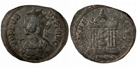 PROBUS. Antoninianus. Rome.
Date Range: AD 276 - AD 282

RIC V Probus 183

Obv: IMP PROBVS P F AVG ; Bust of Probus, radiate, wearing imperial ma...