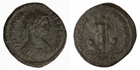 PROBUS. Antoninianus. Rome.
Date Range: AD 276 - AD 282

RIC V Probus 220

Obv: IMP PROBVS P F AVG ; Bust of Probus, radiate, cuirassed, right.
...