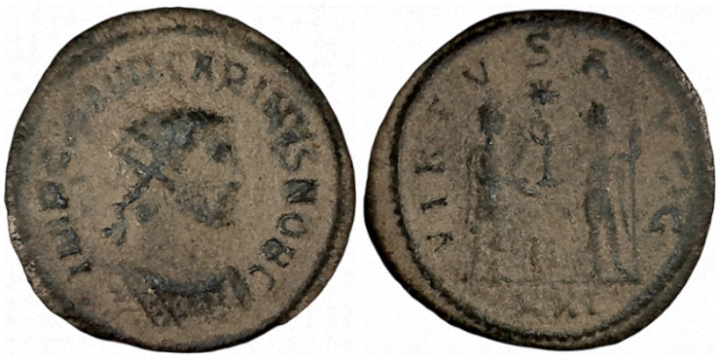 CARUS. Antoninianus. Antioch.
Date Range: AD 282 - AD 283

RIC V Carus 206
...